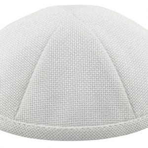 kippot4u Kippah Burlap White