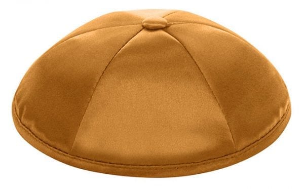 kippot4u Kippah Gold Satin