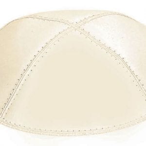 kippot4u Kippah Cream Leather