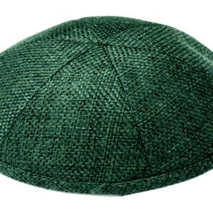 Burlap Kippot Dark Green