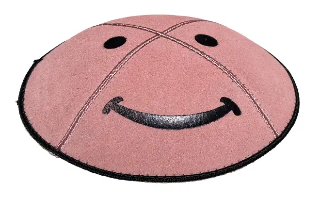 Kippot pink smiley